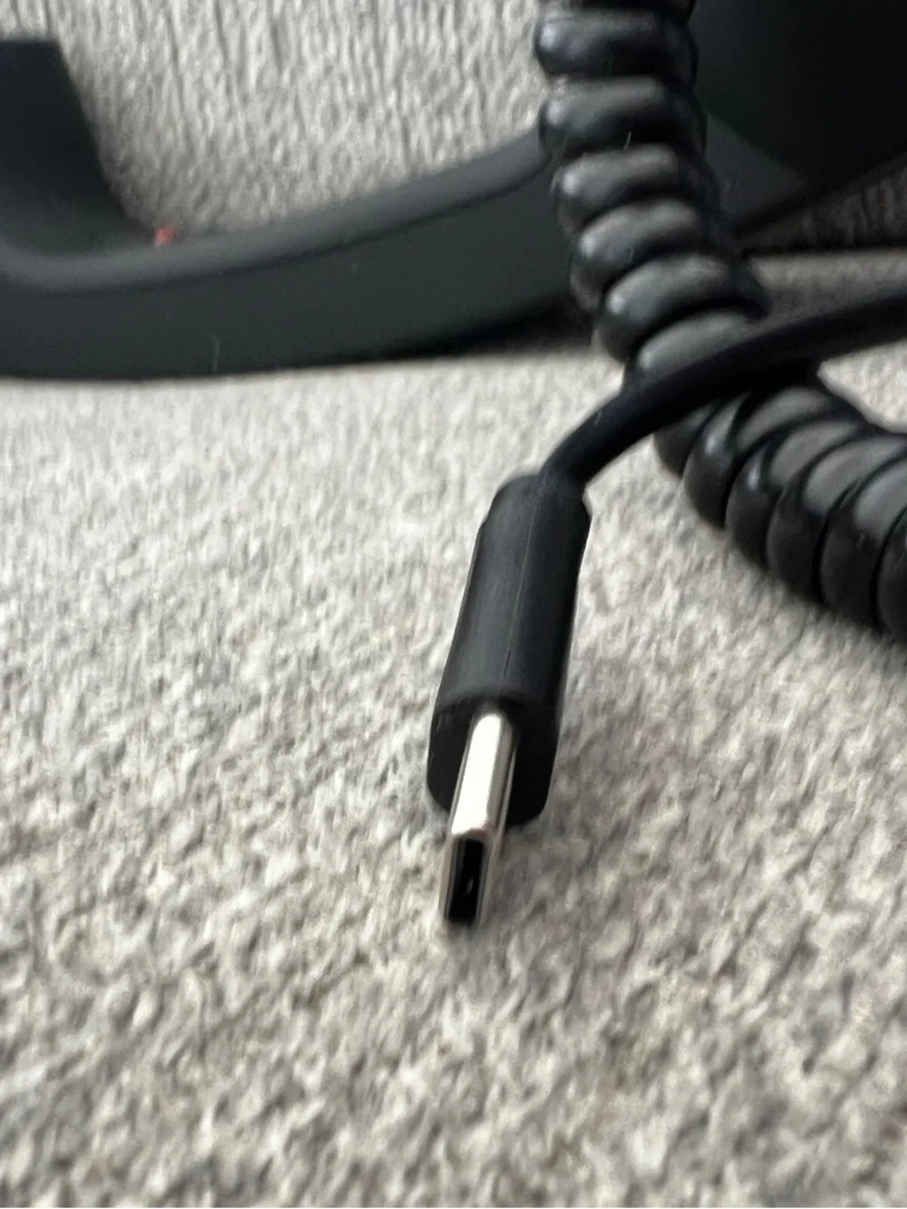 Retro Bluetooth-Style Black Handset with USB-C Cable - Classic Phone Receiver